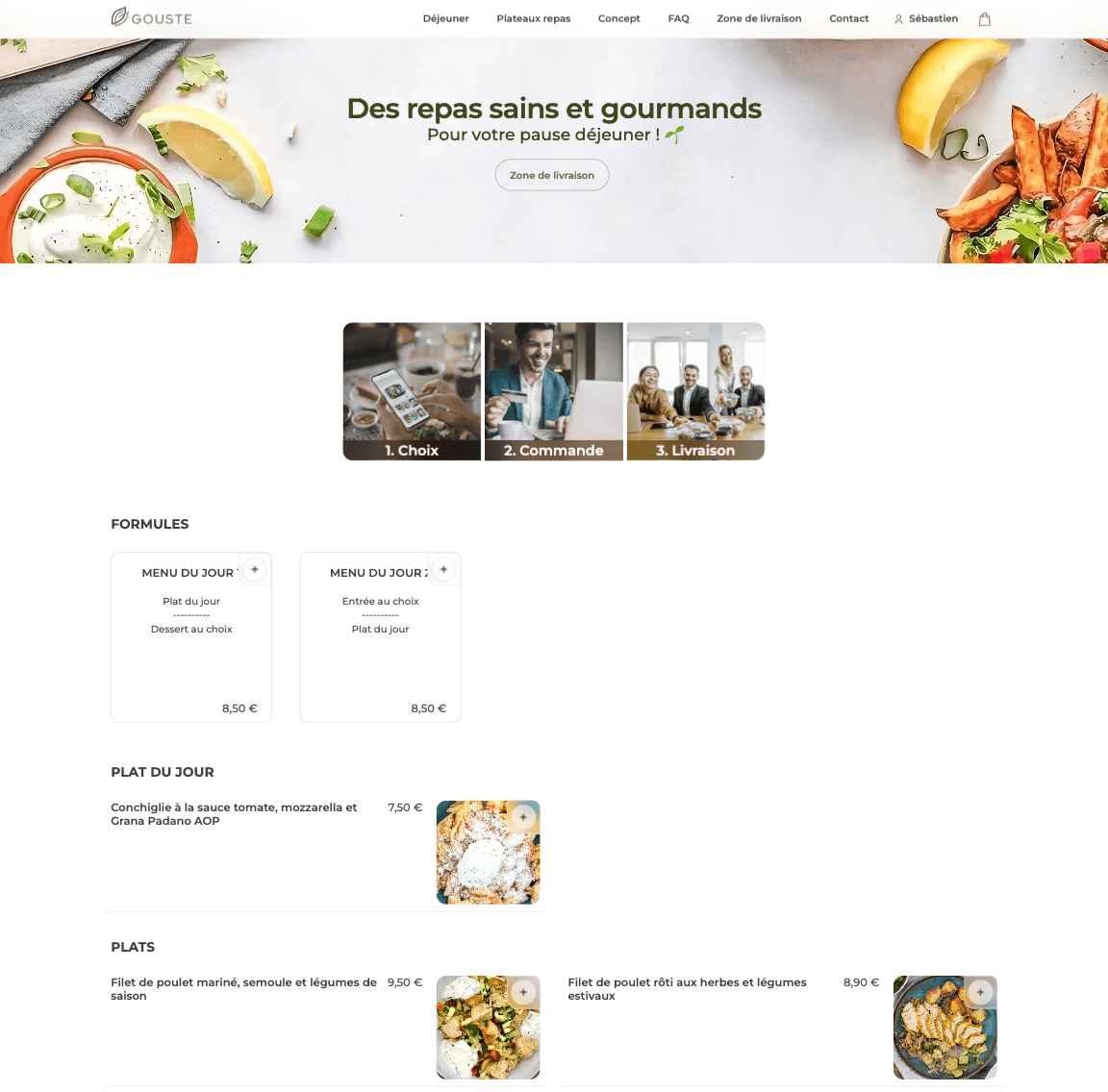 Exemple de site restaurant créé avec Circlee Un exemple de site réalisé par Circlee
